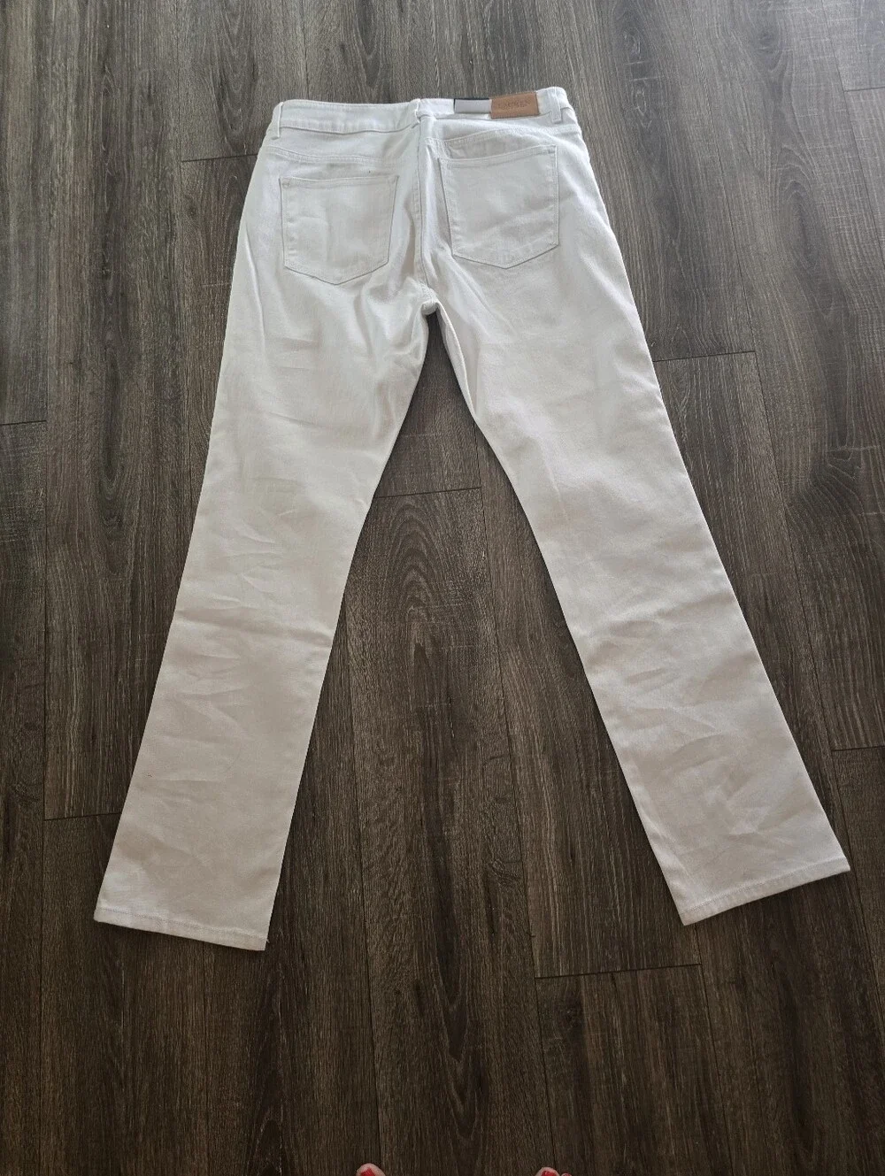 NWtT Ralph Lauren White Straight-Leg Premiete Jeans, Size 14 - Picture 4 of 7